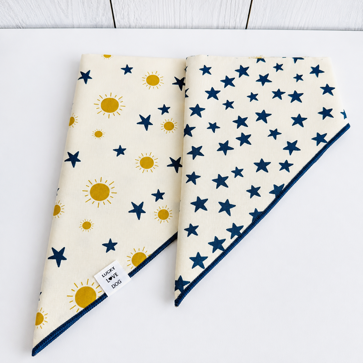 reversible dog bandana sunny