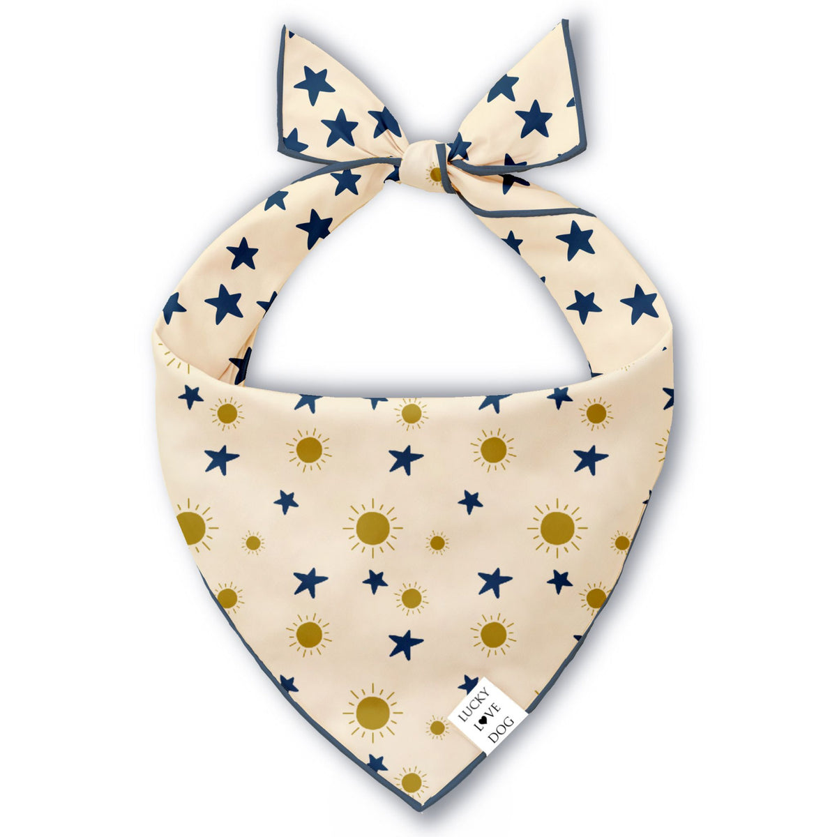 Reversible dog bandana Sunny