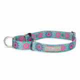 lavender and pink boho martingale dog collar